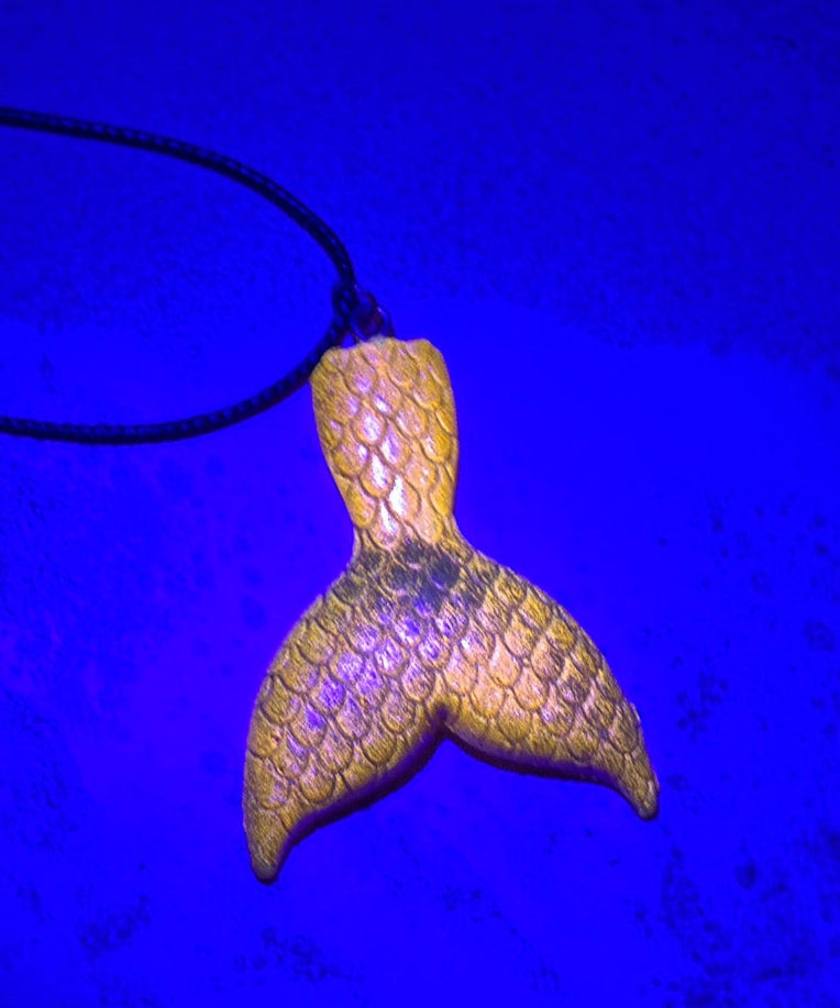 Golden Hour Mermaid Tail Necklace
