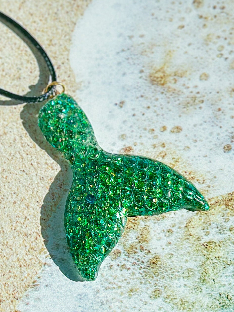 Rainforest Mermaid Tail Necklace