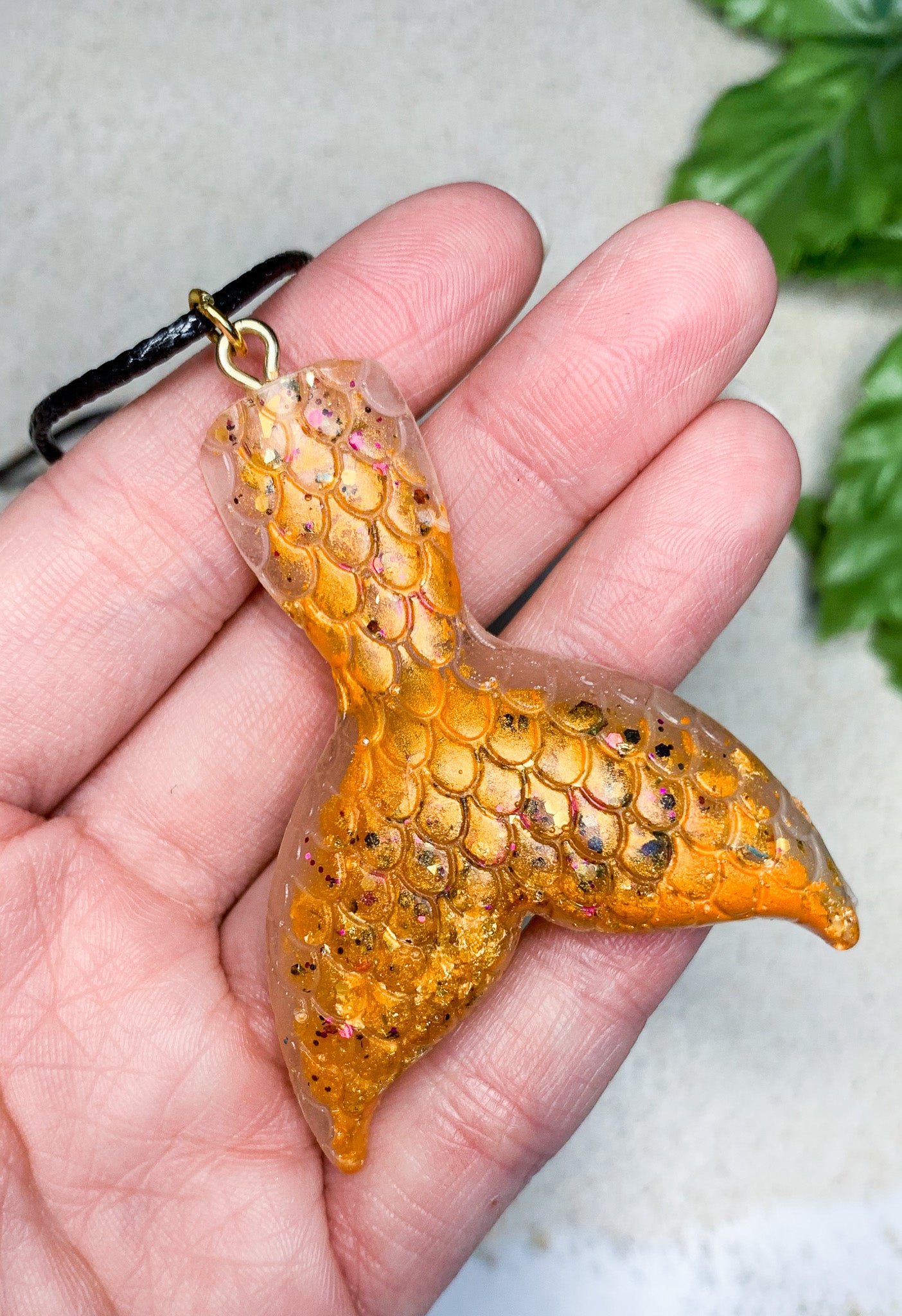 Summer Splash Mermaid Tail Necklace