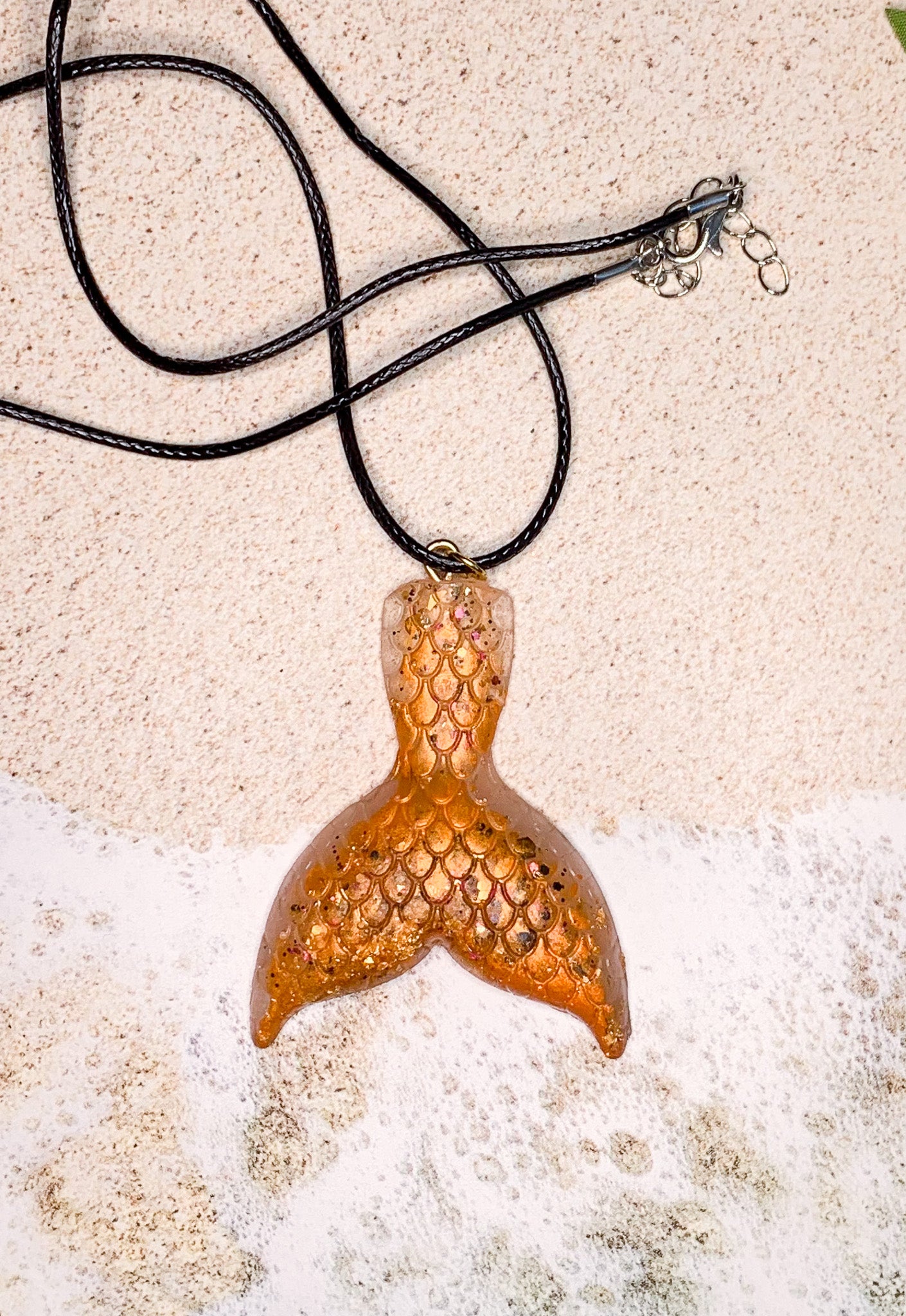 Summer Splash Mermaid Tail Necklace