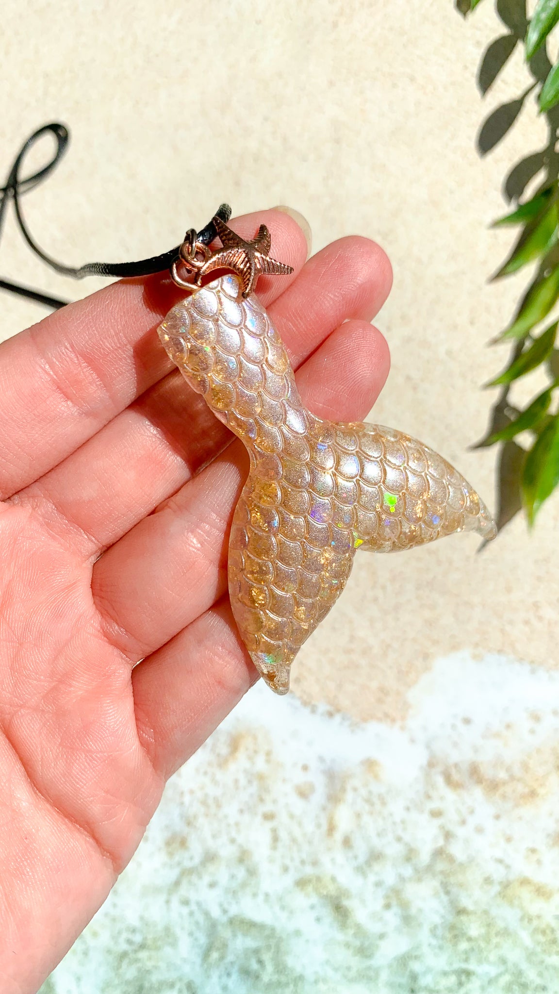 Starfish Mermaid Tail Necklace