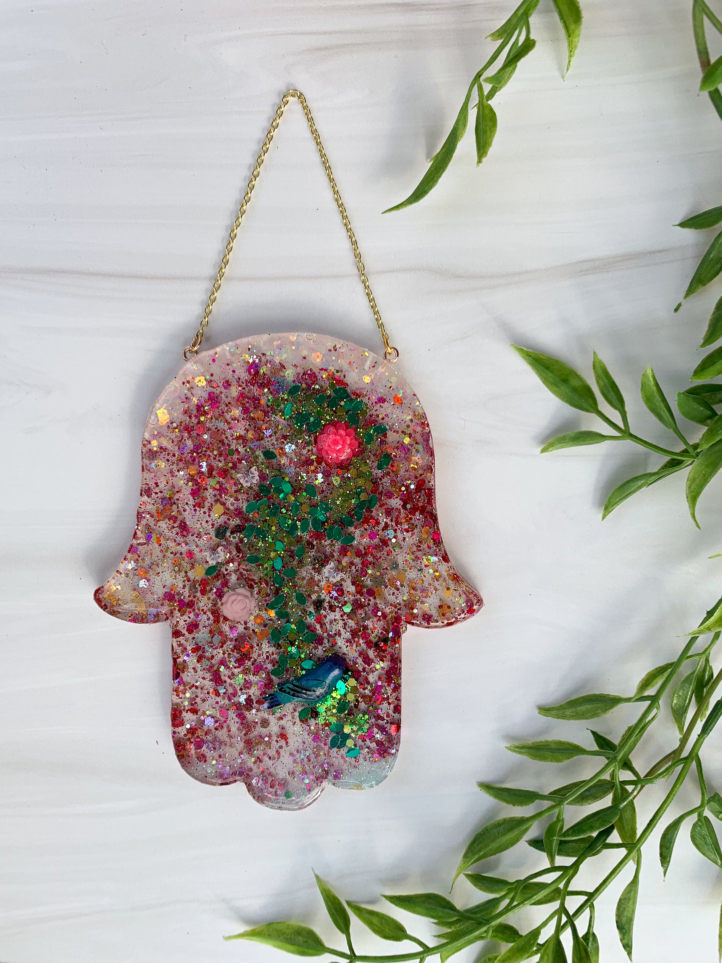 Pink Vine Hamsa