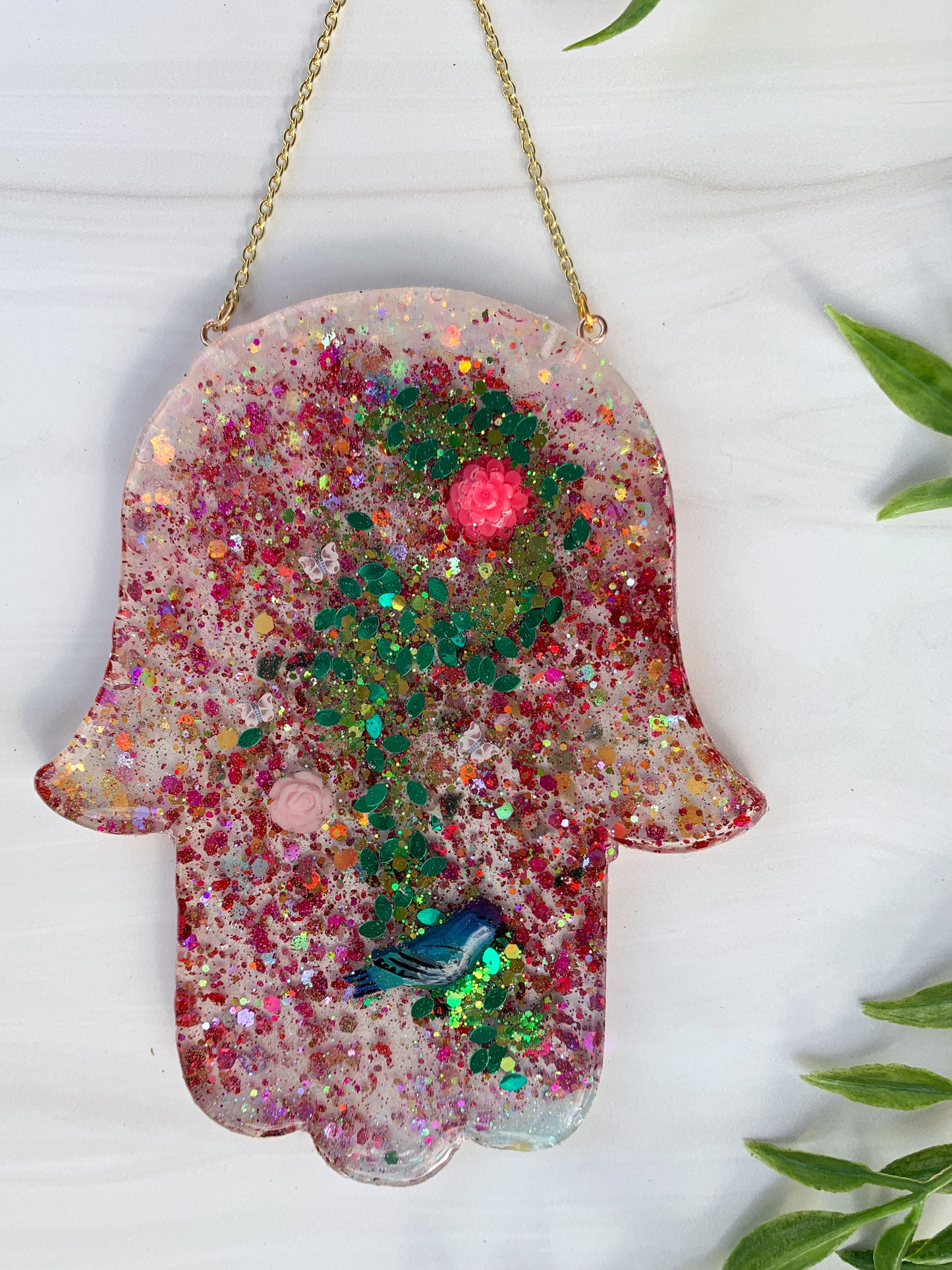 Pink Vine Hamsa