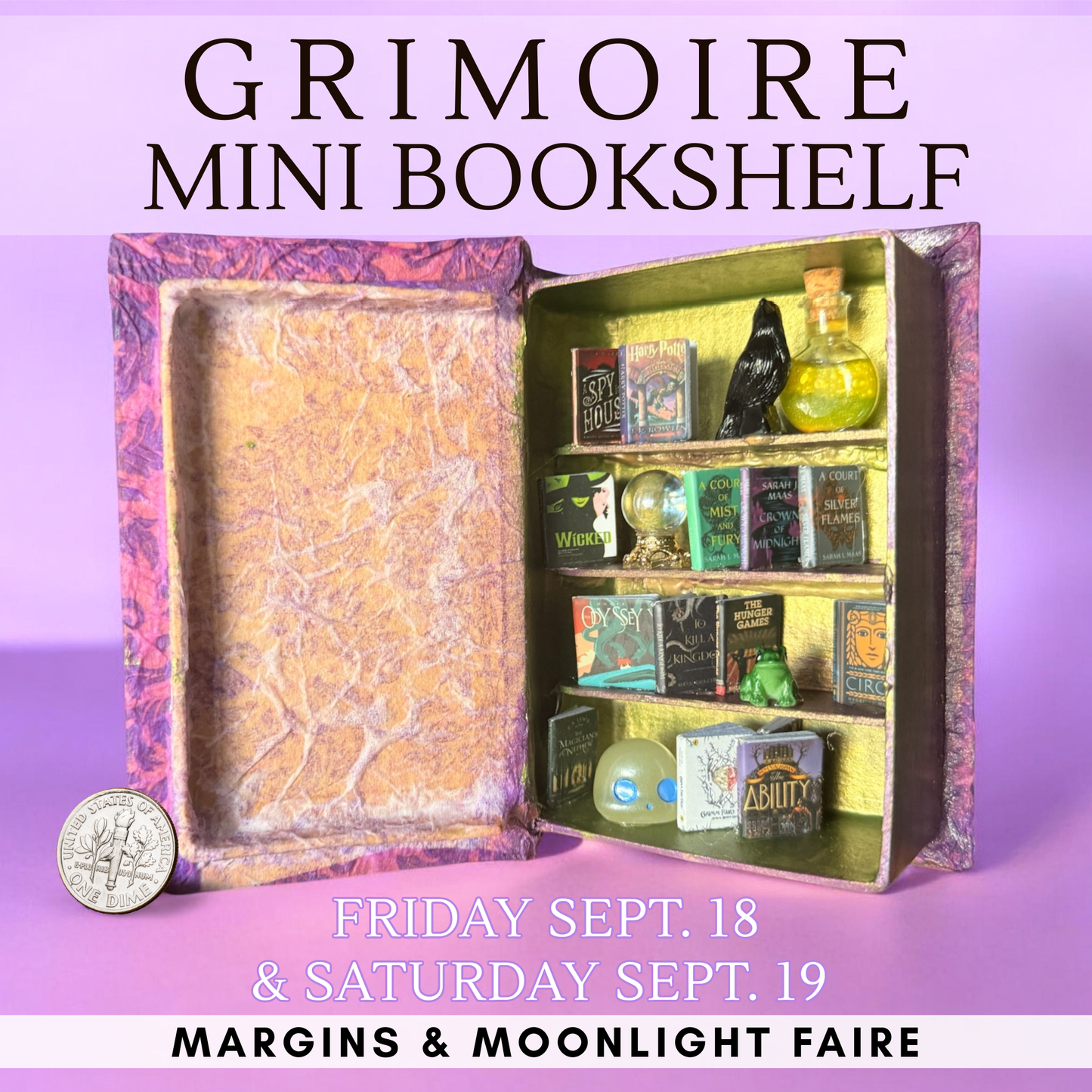 Grimoire Mini Bookshelf Workshop