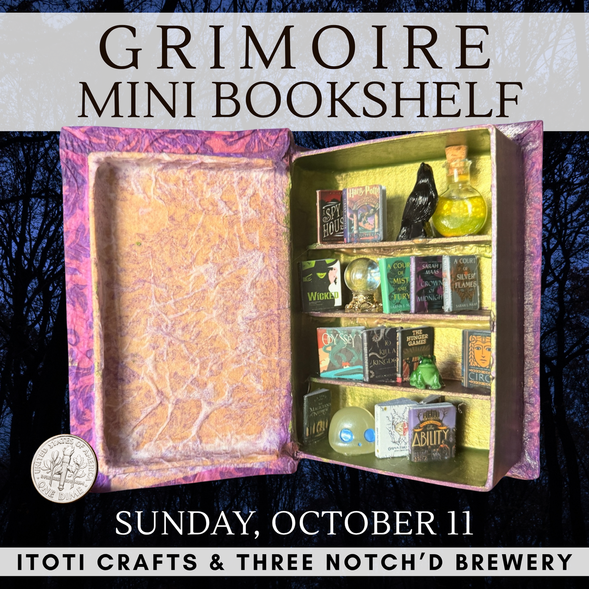 Grimoire Mini Bookshelf Workshop