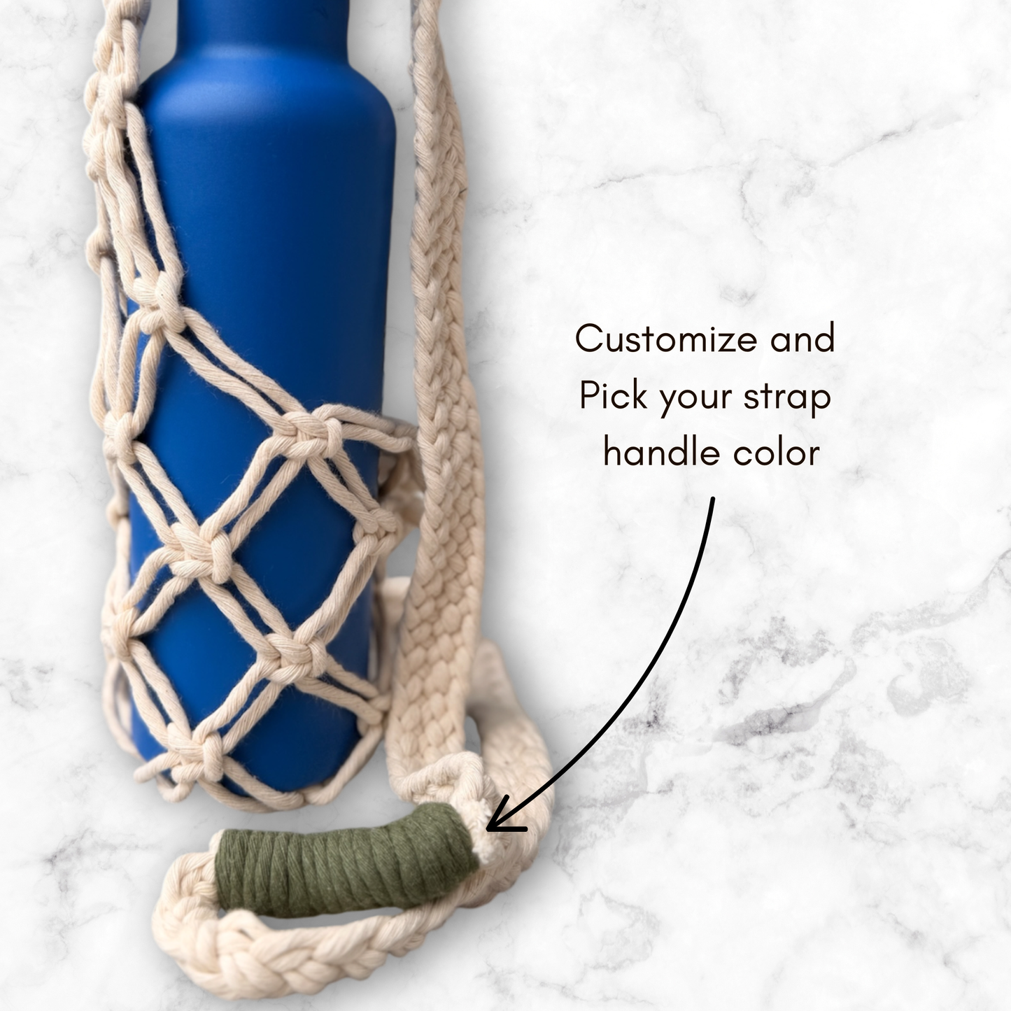 Knot Your Average Macrame Water Bottle Sling