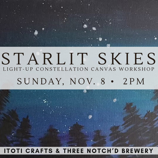 Starlit Skies: Light-up Constellation Canvas Workshop