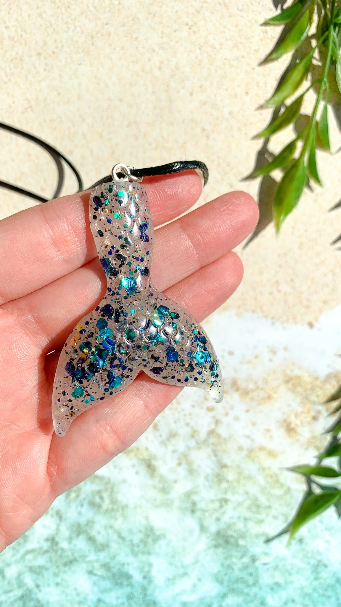 Glowing Kelp Magic Mermaid Tail Necklace