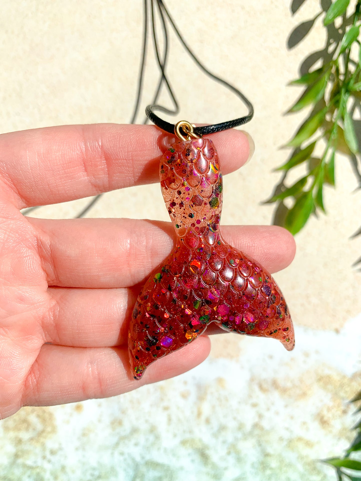 Berry Jam Mermaid Tail Necklace