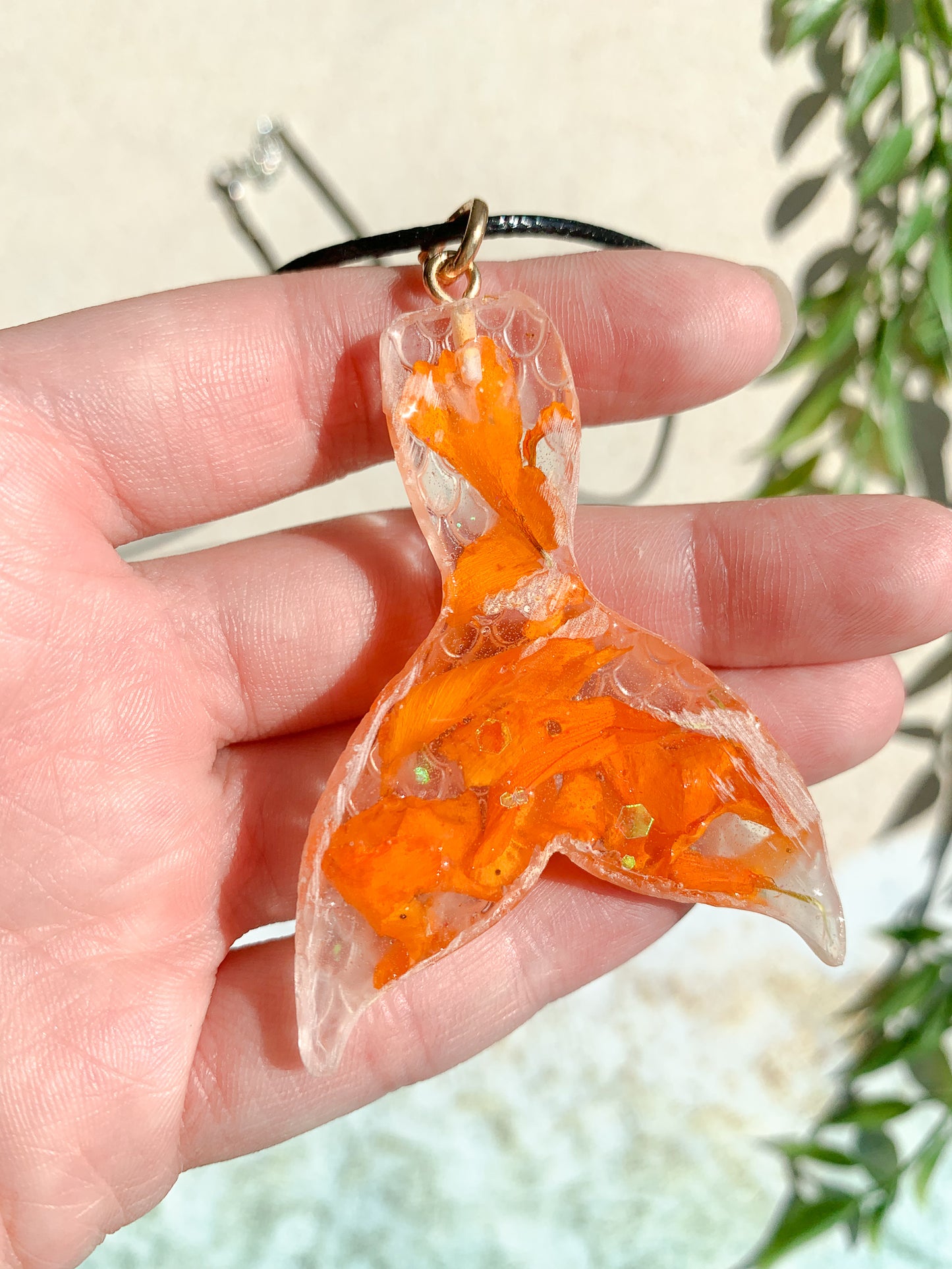 Marigold Mermaid Tail Necklace