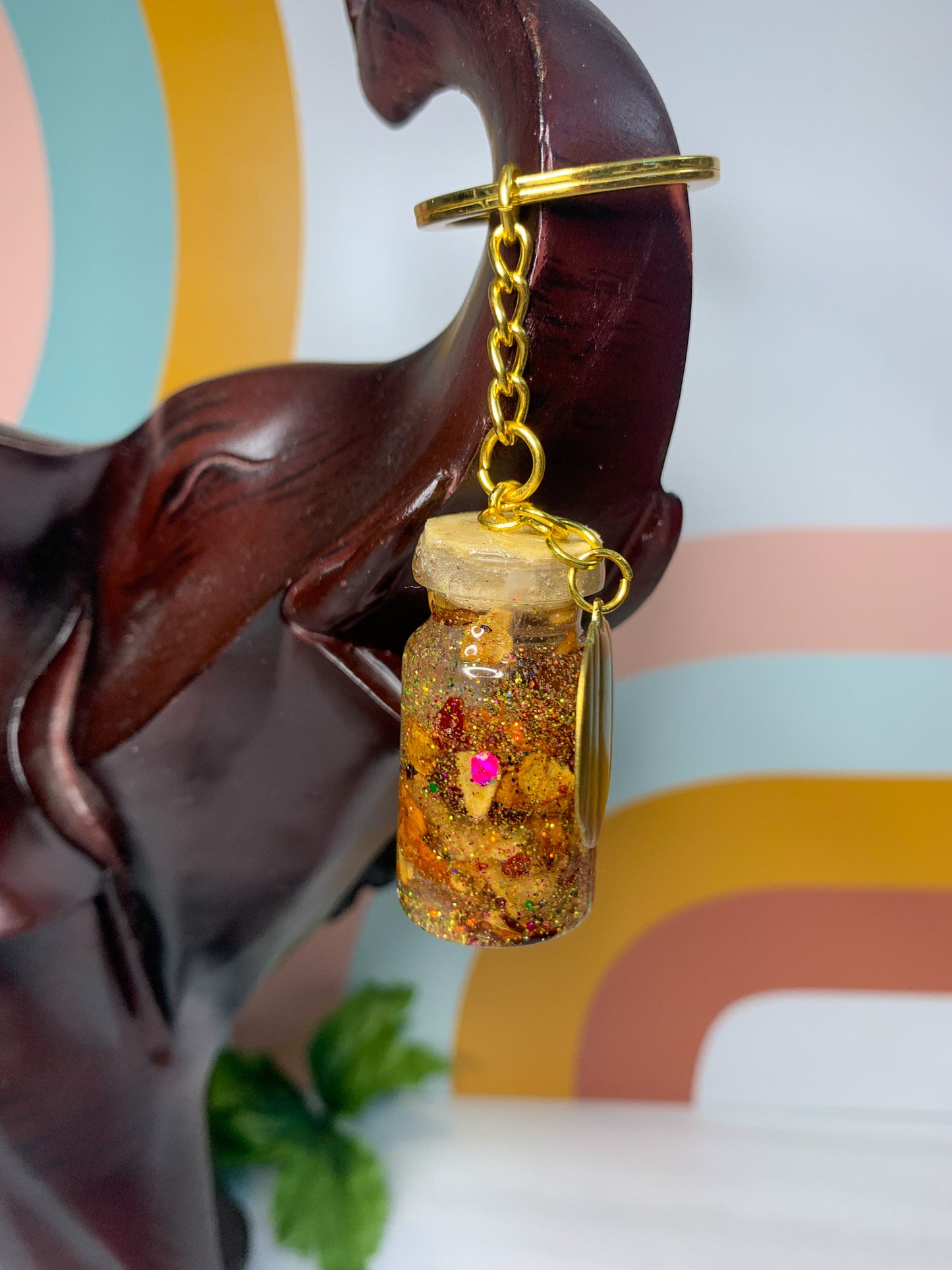 PumQueen Potion Bottle Keychain