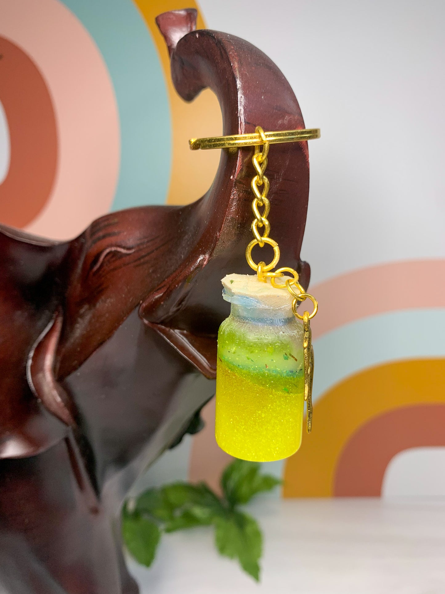 Waves of Youth Potion Bottle Keychain