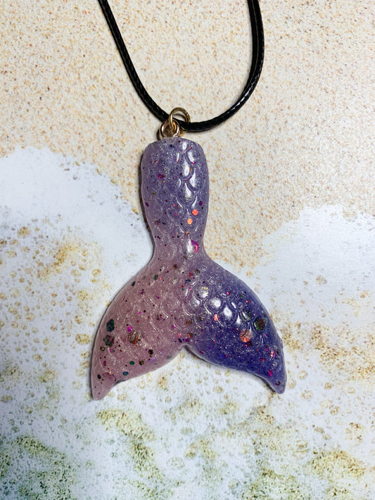 Color Changing Morning Sky Mermaid Tail Necklace