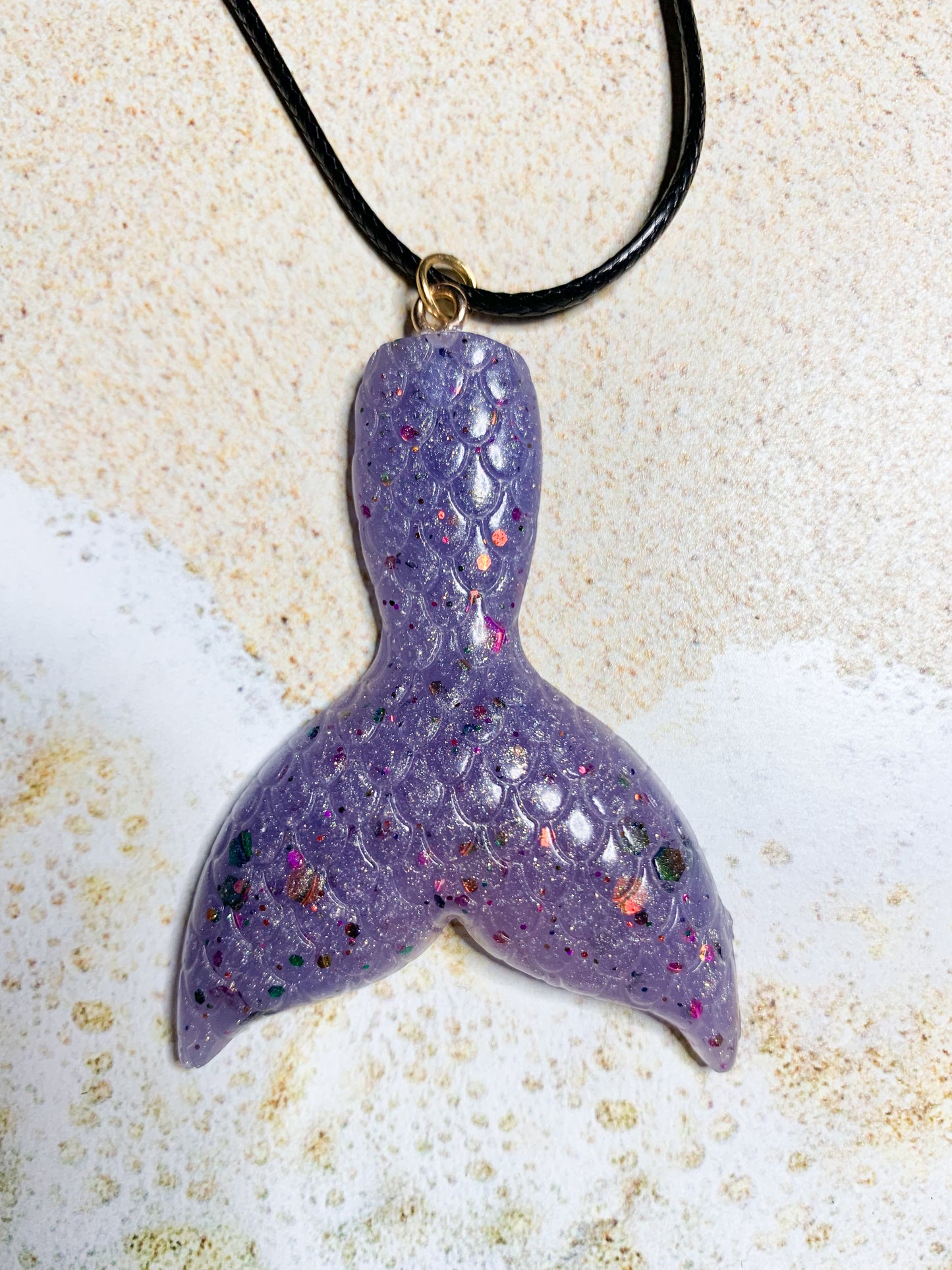 Color Changing Morning Sky Mermaid Tail Necklace