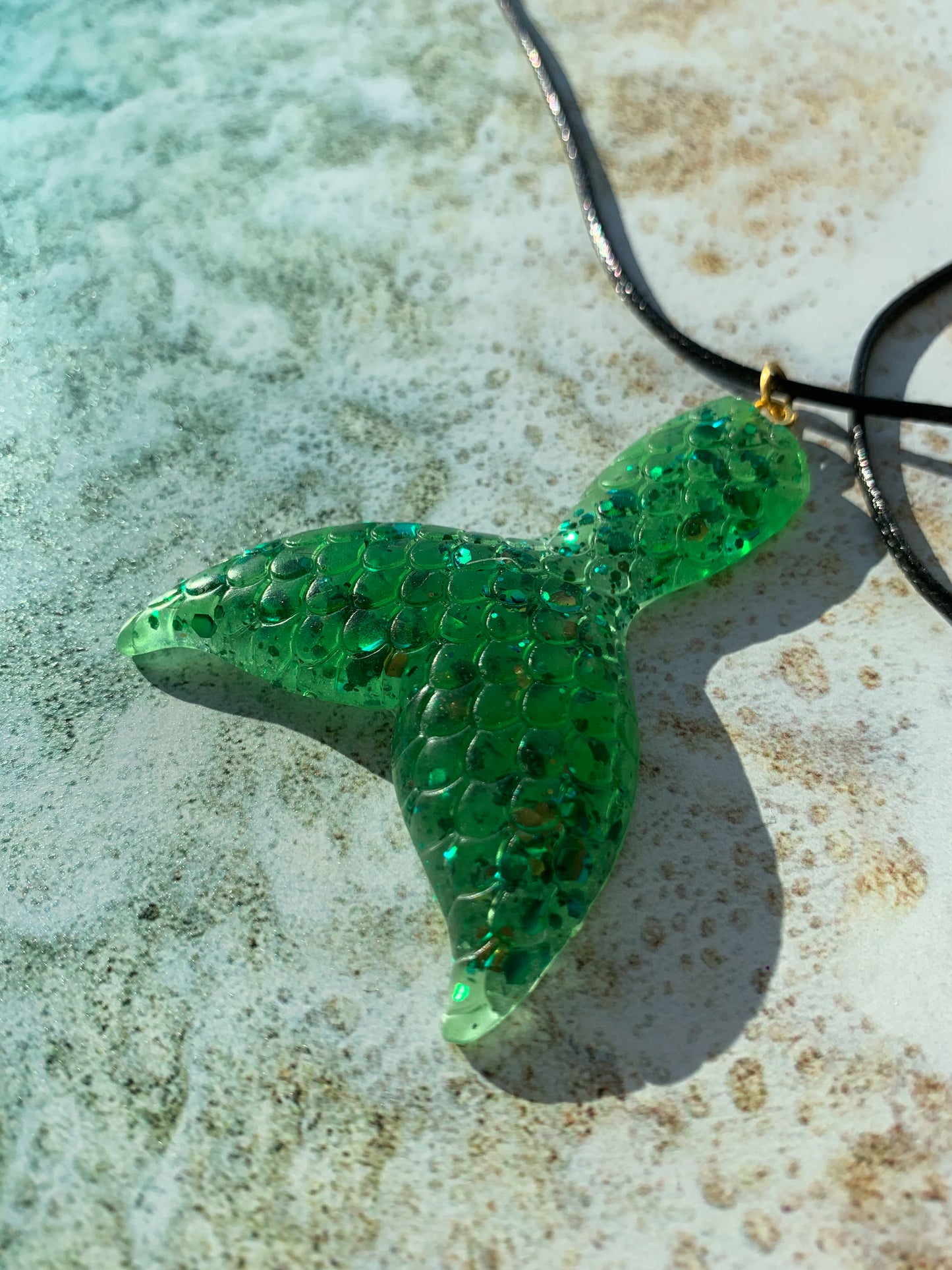 Glowing Ariel Mermaid Tail Necklace